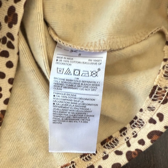 NWT Janie and Jack Girls Brown Leopard Pajama Set! 💯 cotton! - Picture 5 of 8